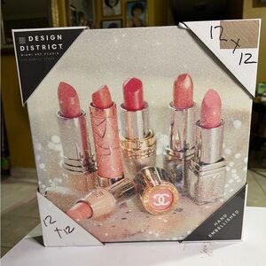 Luxury  Lipstick Art with Red and Pink Hues